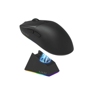 Untitled design Ajazz AJ139 V2 MC Gaming Mouse with Charging Dock (BLACK)