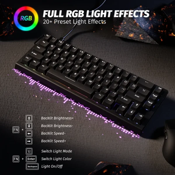 ATTACK SHARK X68 HE BLACK