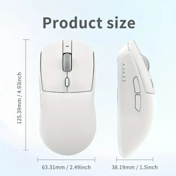 Ajazz AJ139 V2 MC Gaming Mouse with Charging Dock (WHITE)