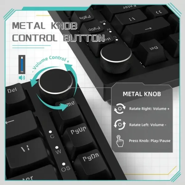 ATTACK SHARK x AJAZZ AK820 Wired Mechanical keyboard